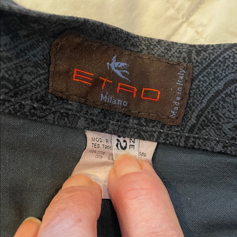 Etro Dark Blue Paisley Jeans - Picture 6 of 7